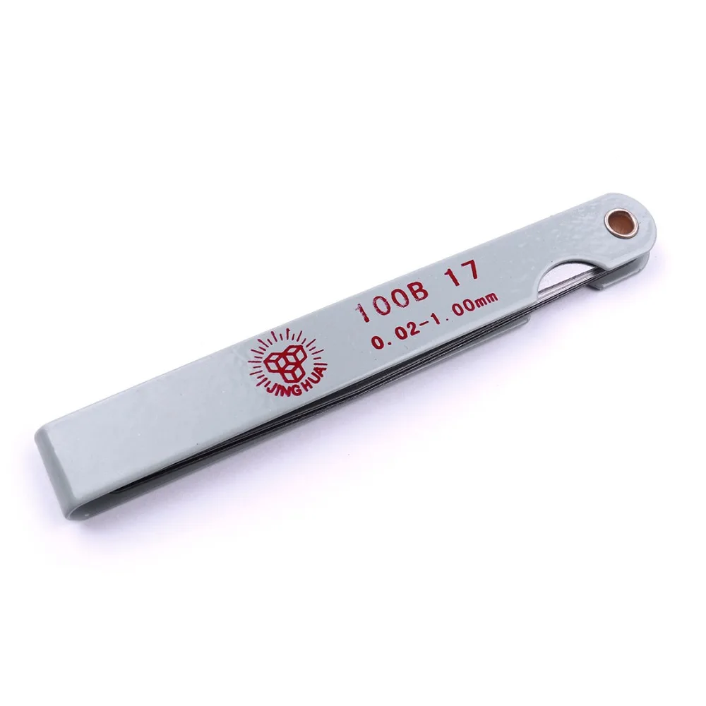 1Pc High Feeler Gauge 0.02มม.-1.0มม.สแตนเลส Gap Gauge พับ Feeler เครื่องวัดวัดเครื่องมือปลั๊ก Feeler