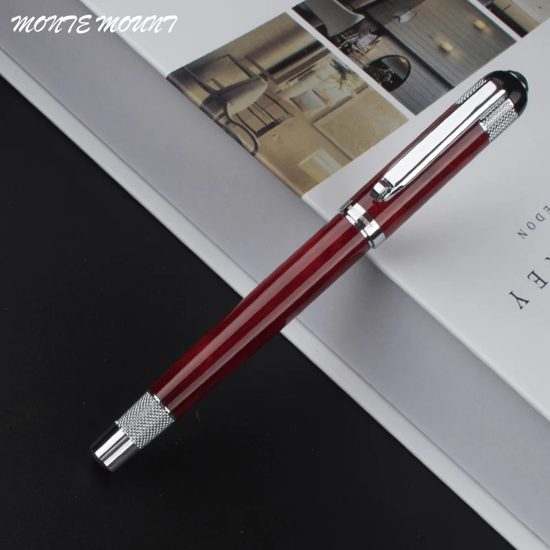 MONTE MOUNT Dark red roller ball pen office school Stationery Luxury  Writing Planner gift