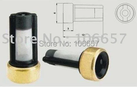 Free shipping Hot sale universal fuel injector filter basket filter for fuel injector 6*3*12mm