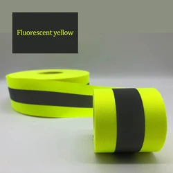 Nastro di avvertimento giallo fluorescente e arancione fluorescente 3M per abiti di sicurezza da cucire