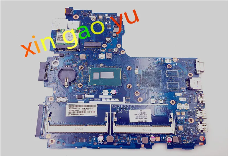 799551-501 LA-B181P Laptop Motherboard FOR HP PROBOOK 450 G2  REV1.0 ZPL40ZPL50ZPL70 i3-5010u CPU