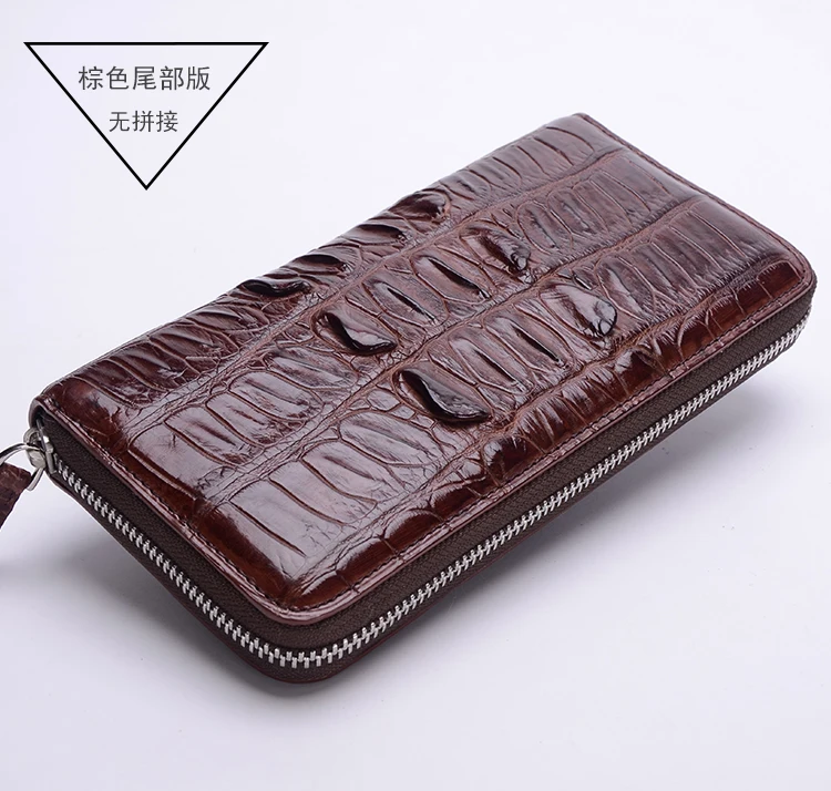 100% genuine alligator skin leather men wallet crocodile leather skin wallets and purse, luxury money clip for business men