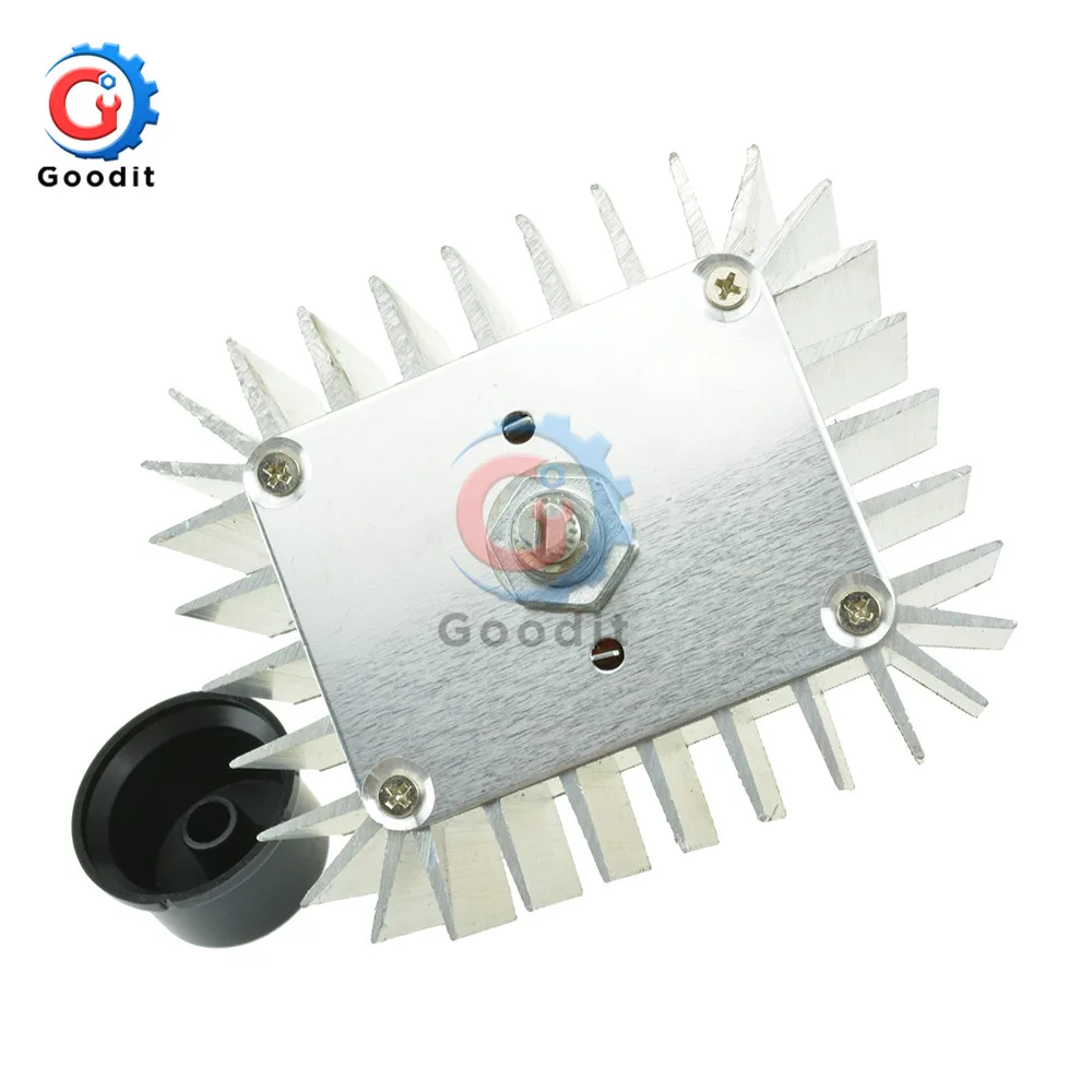 Gaqqee AC 220V 5000W SCR Voltage Regulator Moror Speed Controller Light Dimming Dimmers Thermostat