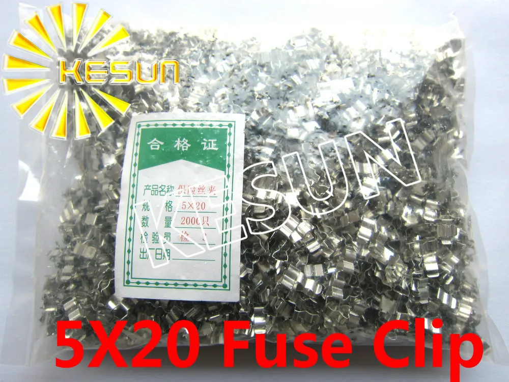 5mm Pitch 5*20mm Fuse Clip Fuse Holder x2000pcs