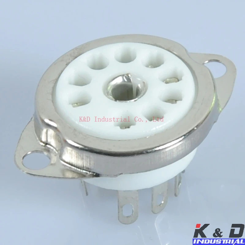 

8PCS Ceramic Tube Socket 9pin Chassis Top B9A Base 12AX7 12AU7 6N11 6922 6DJ8