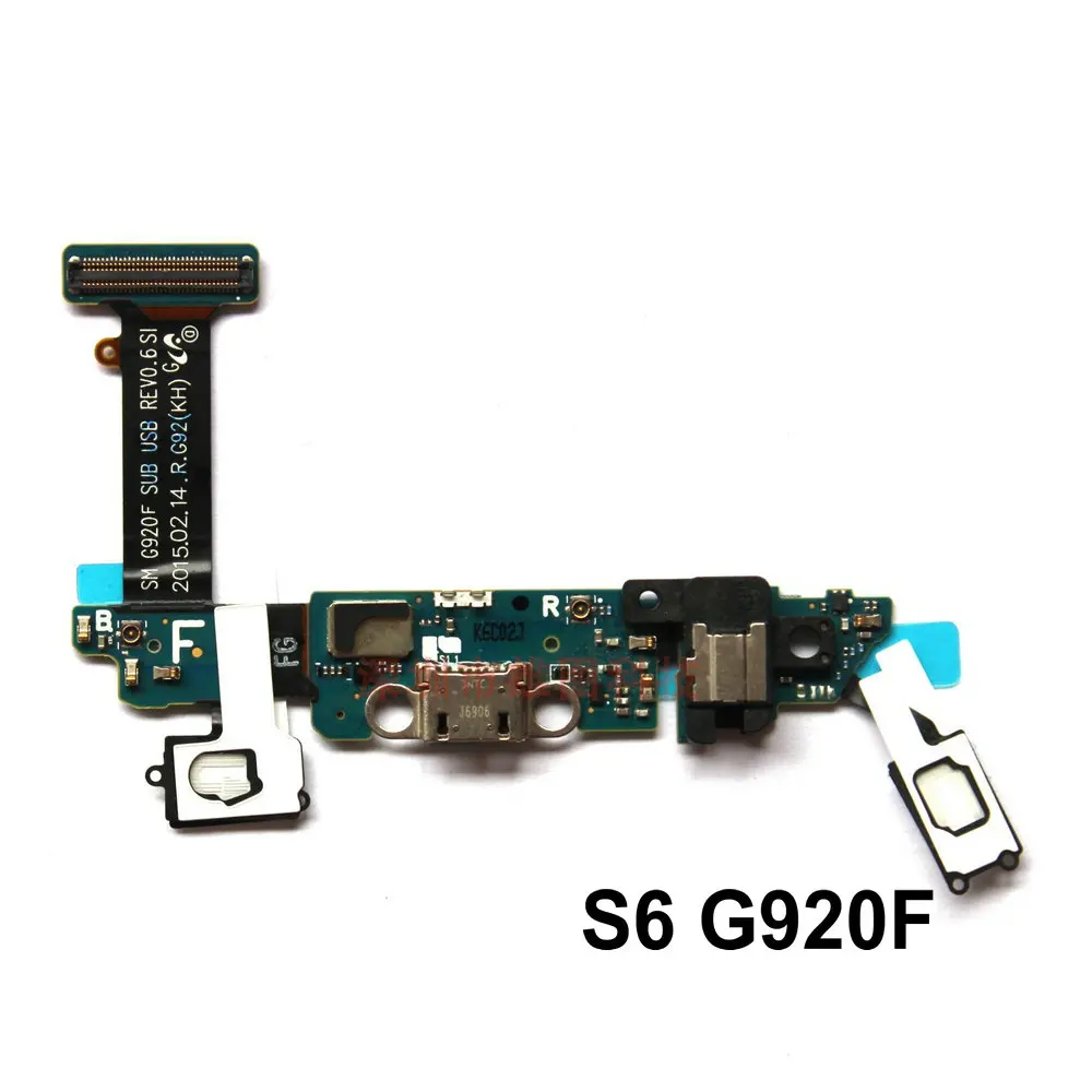 

New Microphone Module+USB Charging Port Board Flex Cable Connector Parts For Samsung S6 G920F / S6 edge G925F