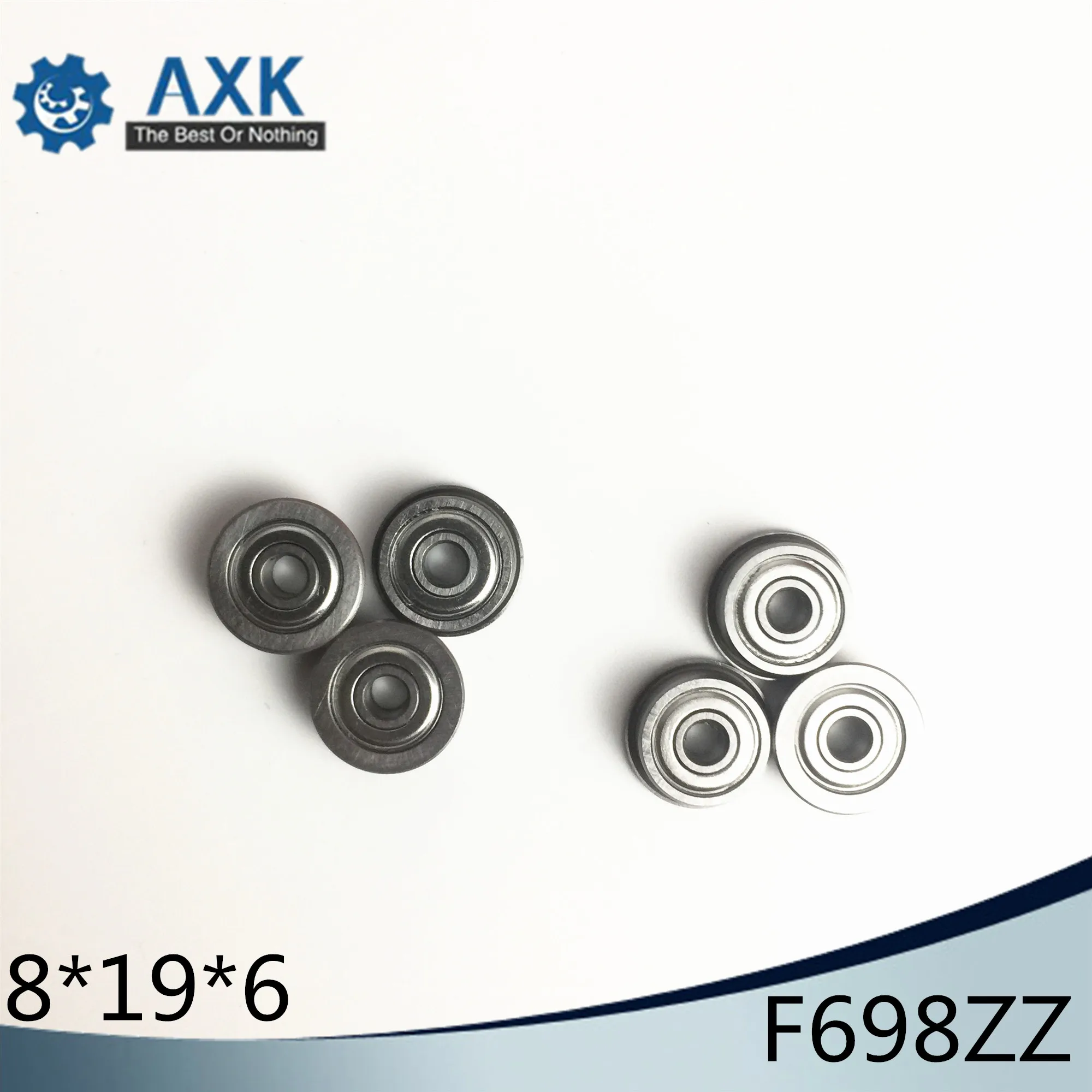 F698ZZ Bearing ABEC-5 (10PCS) 8*19*6 mm Flanged F698Z Ball Bearings F698 ZZ F619/8ZZ