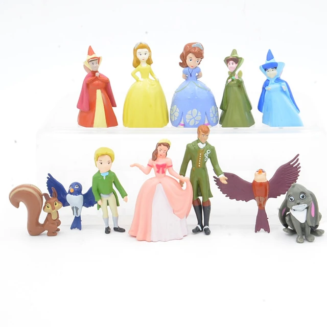 Disney 12pcs/set Sofia The First Princess Pvc Action Figure Toys