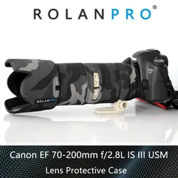 ROLANPRO Camera Lens Coat Camouflage for Canon EF 70-200mm F2.8 L IS III USM Lens he found himself a guns clothing