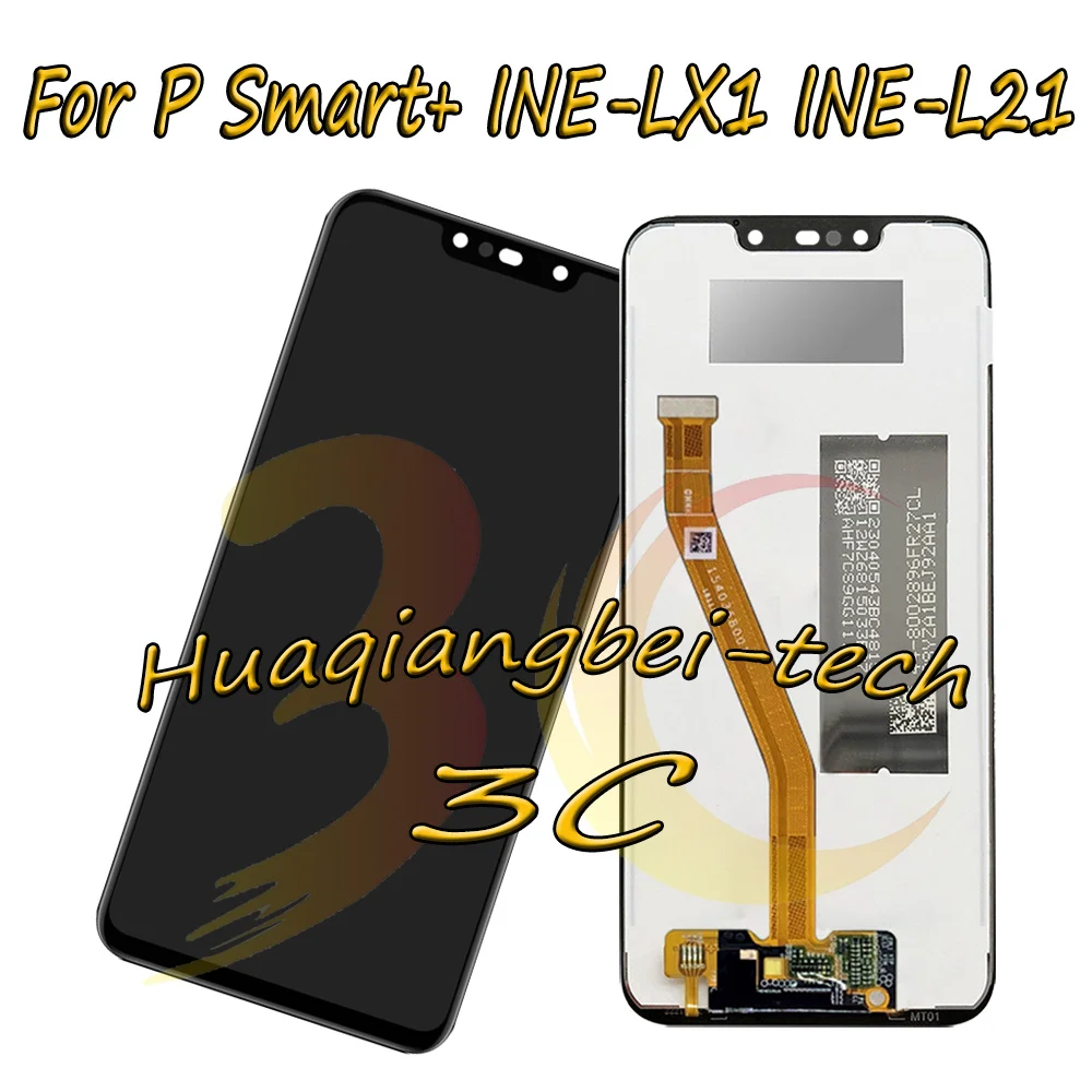 

6.3'' New For Huawei P Smart+ ( P Smart Plus ) INE-LX1 / INE-L21 Full LCD DIsplay + Touch Screen Digitizer Assembly 100% Tested