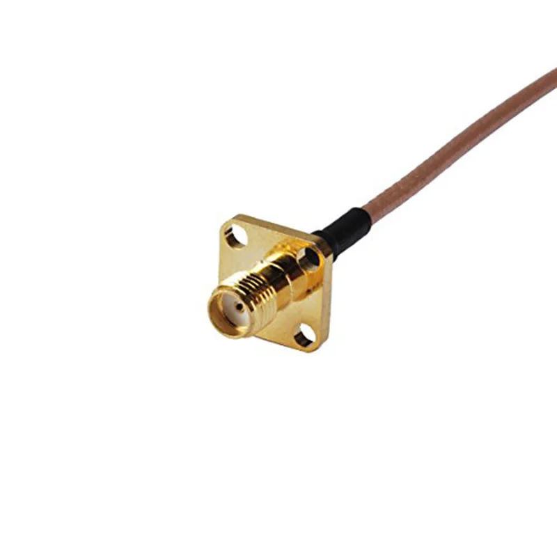 

ALLISHOP 10m Antenna Extension pigtail cable RG316 for Wireless RP SMA Male right angle to SMA female Flange