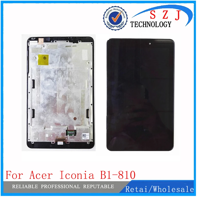 New 8'' inch For Acer Iconia Tab 8 B1-810 LCD Display Panel + Touch Screen Digitizer Sensor Glass Assembly Free Shipping