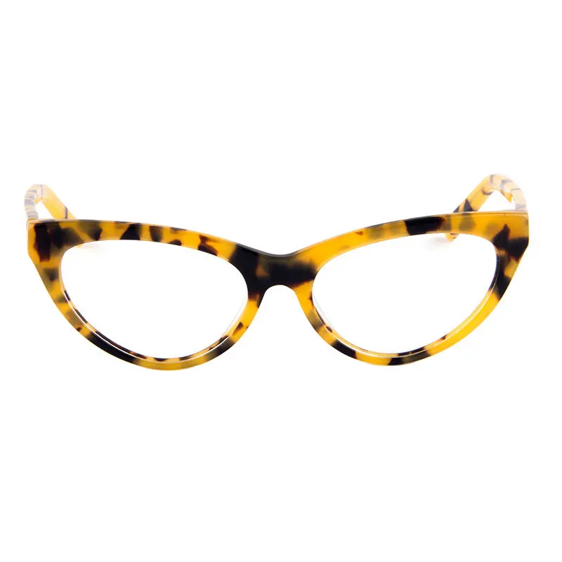 New Fashion-Forward Style Cat-Eye Hypoallergenic Acetate Full Rim Women Optical Eyeglasses Frame With Spring Hinge