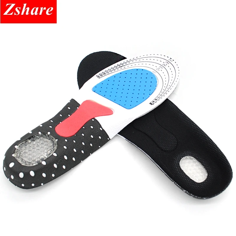 1 Pair Unisex Outdoor Soft Insoles Orthotic Arch Support Shoe Pad Insert Cushion for Men Women's Camping Hiking Beach Sports P-D