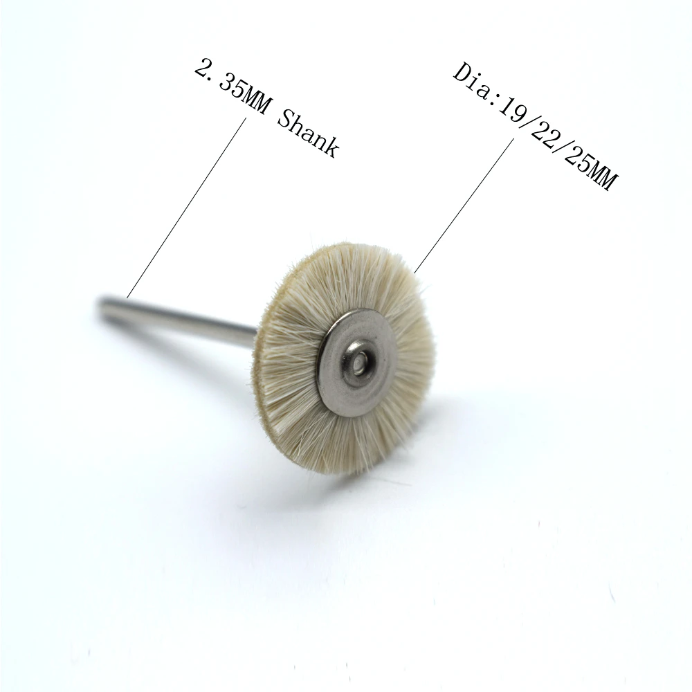 50PCS 19/22/25MM Jewelry Polishing Wheel 2.35MM Shank Metal Polishing Brush Dremel Accessories Rotary Tools Polishing Pads