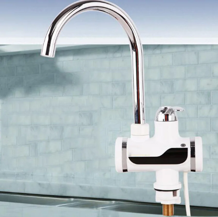 탱크리스 전기 온수기, 주방 인스턴트 온수 탭 히터, 전기 수도꼭지, 순간 3000W D106