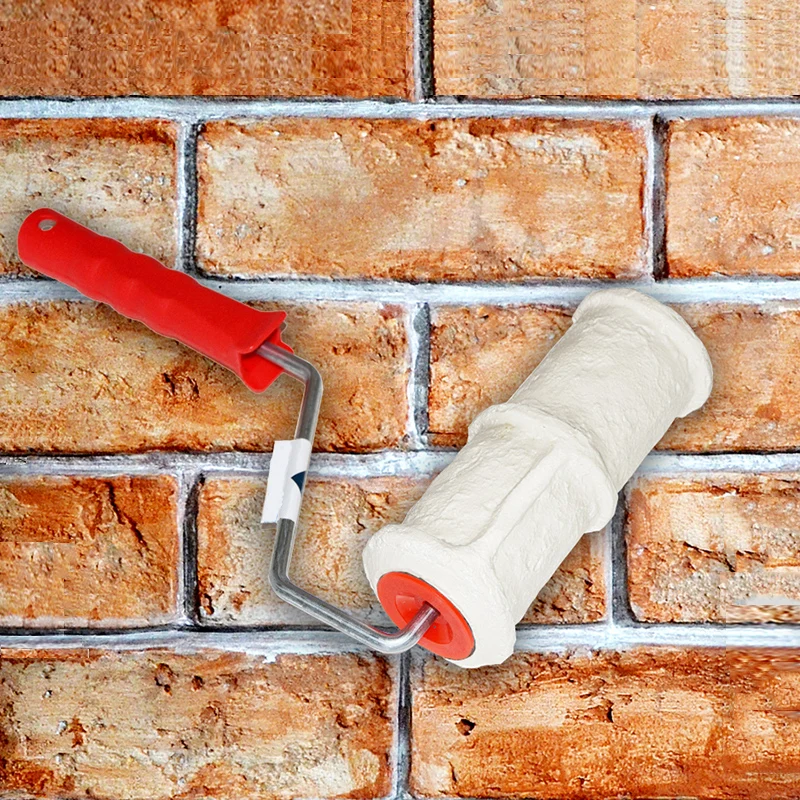 Patterned Paint Roller 8 Inch Decorative Tool Wall Painting Ink Roller Imitate Stone Draw Rubber DIY Construction Tools 2202TS
