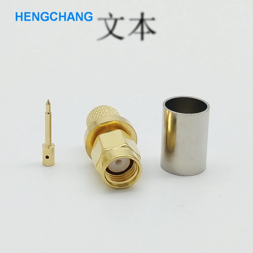 10pcs/lot SMA Male Connector 50-5 SMA Connector RF Coaxial Connector for 5D-FB SYWV50-5 LMR300 SYV50-5c Coaxial cable Connector