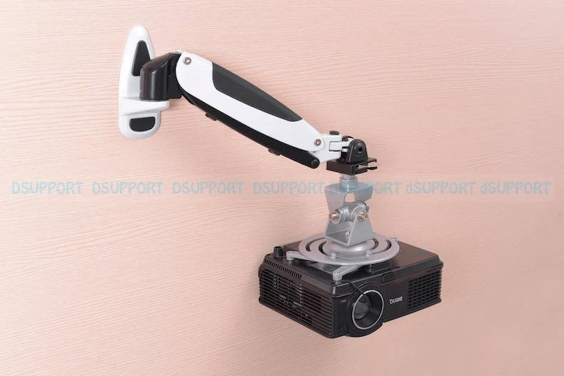 PR03A Aluminum Alloy 360 Degree Projector Wall Mount Full Motion Retractable Universal Projector Hanger Bracket