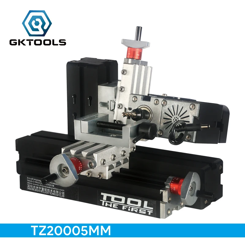 TZ20005MM DIY BigPower Mini Metal Horizontal Milling, 60W 12000r/min Motor, Standardized children education,BEST Gift