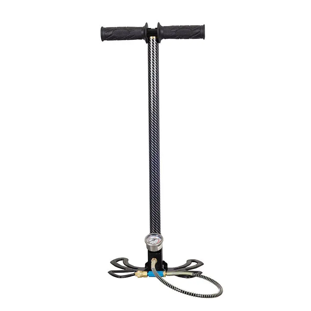 3 Stage High Pressure Inflator Stainless Steel Manually Air Compressor Pump 300bar 30mpa For PCP Airgun Car Motorcycle Bicycle
