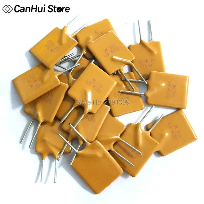 50Pcs PPTC Plug In Self Recovery Fuse RUEF400 30V 4A 4000MA Insurance Pipe Protective Tube Recoverable Fuse PolySwitch