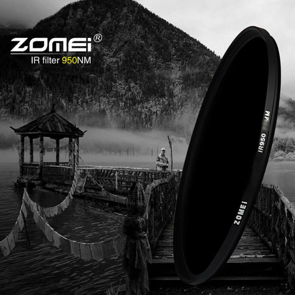 Zomei Original 77 mét IR Filter 680NM 720NM 760NM 850NM 950NM X-Ray Kính Hồng Ngoại Lọc Cho Canon Nikon Sony Pentax Hoya ống kính