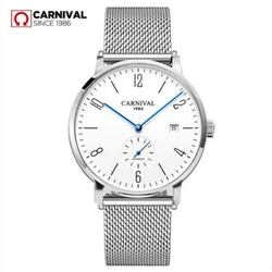 Top brand luxury Automatic mechanical Watch Men genuine leather strap Business men Watches Fashion Casual Date Clock relogio2023