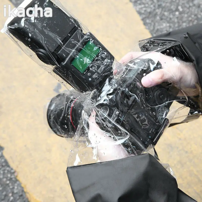 Wysokiej jakości aparat pokrowiec przeciwdeszczowy płaszcz torba Protector wodoodporna przed kurzem do Canon Nikon Pendax Sony DSLR SLR