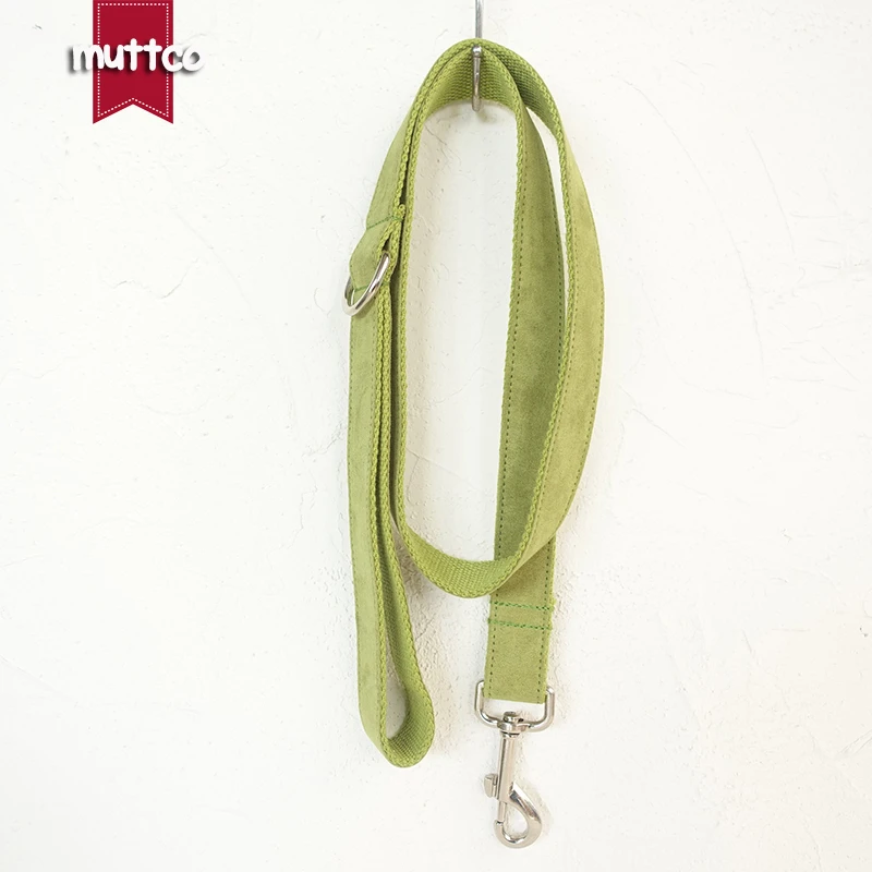 MUTTCO retailing self-design soft environmental dog leash THE CANDY GREEN yellowish green dog collars and leashes 5sizes UDL030