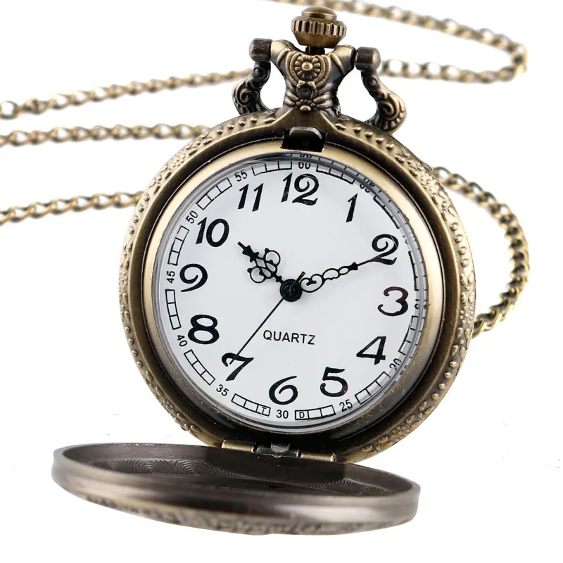 Fashion Full Metal Alchemist Copper Quartz Pocket Watch Men Vintage Necklace Women Fashion Watches Bronze Clock Children Gift