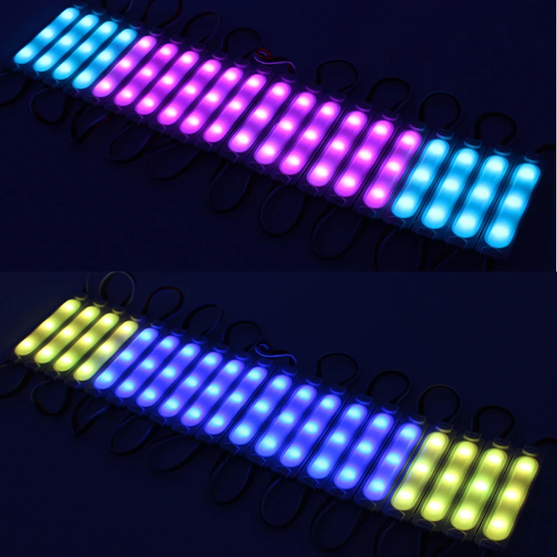 DC 12V 20pcs LED Module WS2811 full Color 3LED SMD5050 RGB Waterproof LED Pixel Digital light