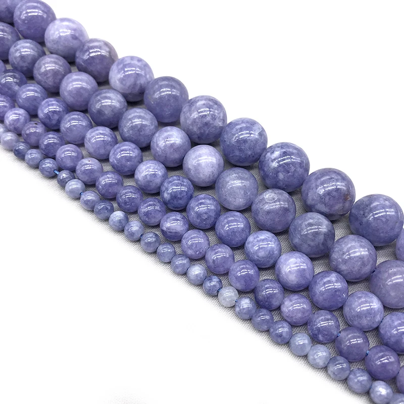 Natural Stone Beads lavender Amethysts Purple Crystal Round Loose Beads Bracelet Woman For Jewelry Making Size4 6  8 10 12mm 15\