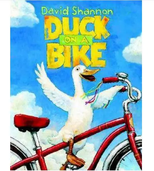 David Shannon Classic picture book DUCK ON A BIKE Caldecott Medal author read kids children books  english 0-8 years