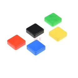 50PCS square Tactile Button caps for B3F-4055 12X12X7.3MM Micro TACT Key SWITCH FOR ARDUINO 12*12*7.3MM 12X12X7.3 SWITCHES