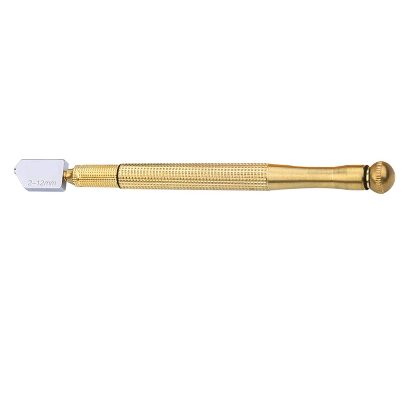 Mango antideslizante portátil, cortador de rueda de aceite de diamante de aleación dura, cuchillo de corte de espejo de azulejo DIY, herramienta de artesanía para gafas de 2mm-12mm, 1 ud.