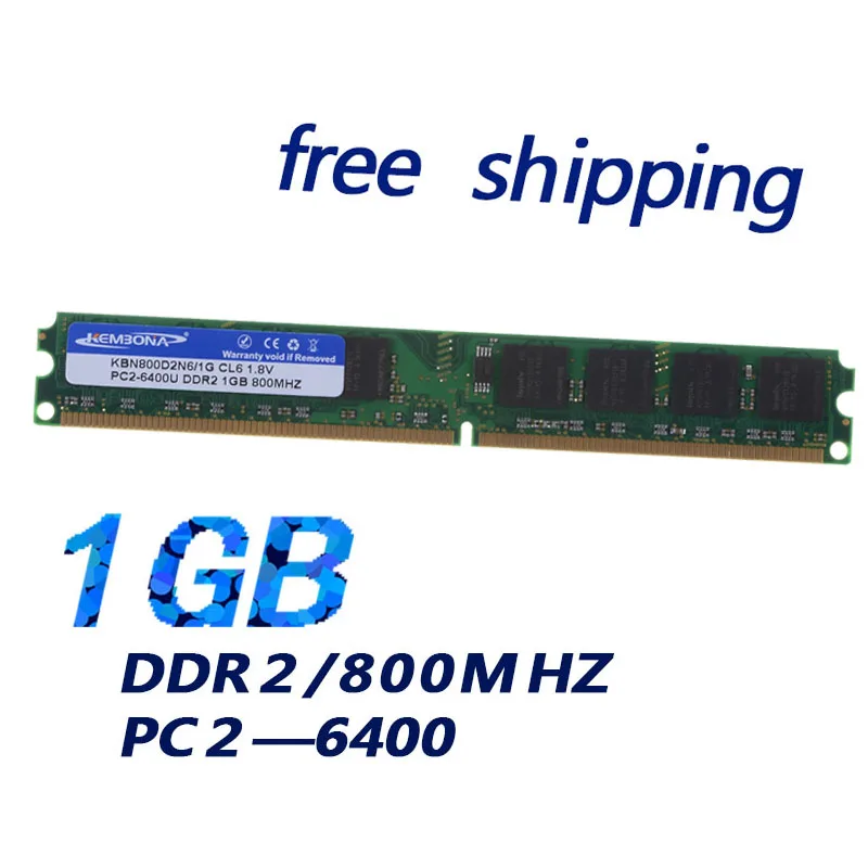 

KEMBONA best computer part 1gb ram memoria ett original chipset logo 800mhz for desktop buy from china retail free shipping