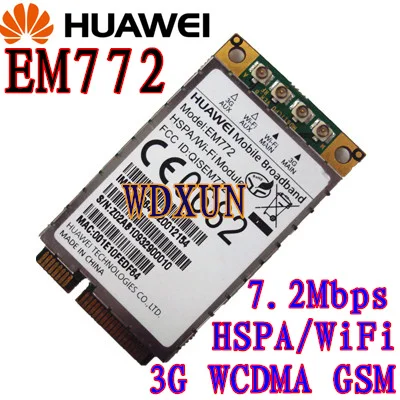 EM772ทั่วโลก3กรัมWWAN HSDPA WIFI 802.11b/g/nโมดูลปลดล็อคwifi + 3กรัมดูแลwlan