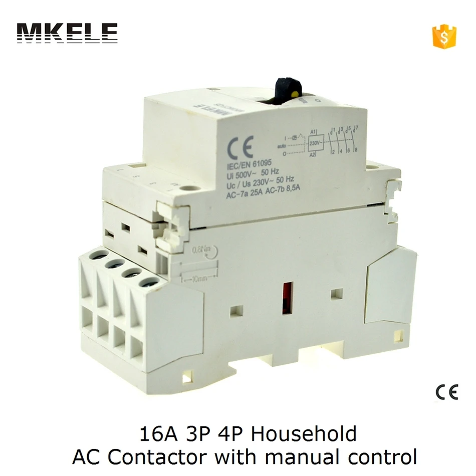 MKWCT-16M 3P 3NO 16A 220V 50or60HZ الدين السكك الحديدية المنزلية AC قواطع تشغلها التحكم اليدوي contator