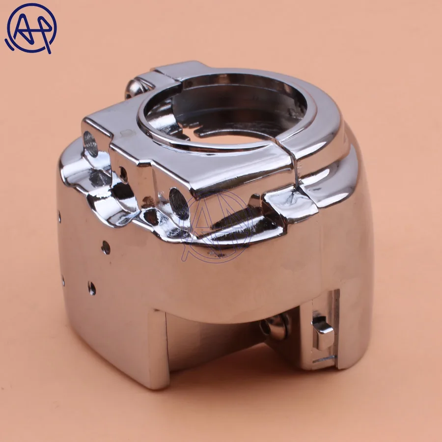 Motorcycle Aluminum Left+Right  Handlebar Switch Button Chrome Housing Cover For Harley Sportster Dyna Softail V-Rod 1996-12