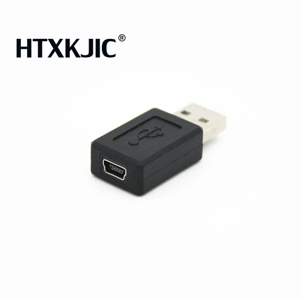 Best Black USB 2.0 A Female to Mini 5 Pin B Data female Charging Cable Cord Adapter HTXKJIC Wholesale