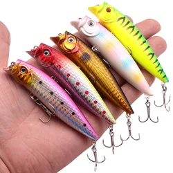 1Pcs Popper Fishing Lures 9.2cm/11.5g Top Water Wobblers Hard Fake Baits Crankbaits Sea Bass Isca Artificial Fishing Tackle