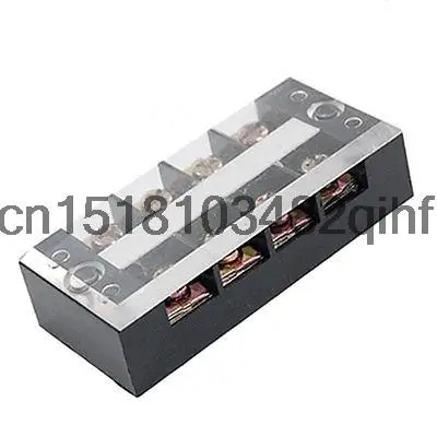 Double Row 4 Positions Screw Terminal Block Connector 600V 25A