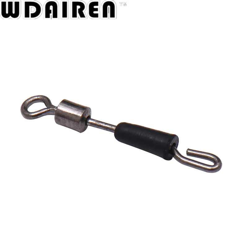 Wdairen 100 Stks/partij Ball Bearing Swivel Solid Ringen Vissen Connector Oceaan Boot Vissen Haken Quick Fast Link Connector WD-217