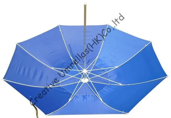 2m diameter beach fishing umbrella,anti-rust,aluminum muti-function beach umbrella, fiberglass long ribs,double layer,windproof