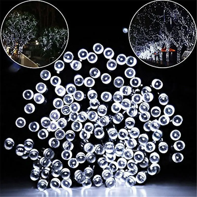 Solar String Fairy Light 7M 12M 22M 52M LED String Light Outdoor Garden Wedding Holiday Decoration Christmas Light