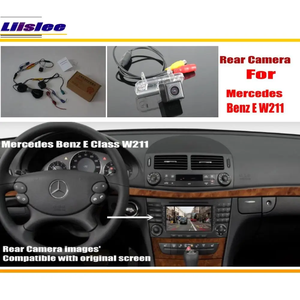 For Mercedes Benz E W211 E280/E300/E320/E350/E500 2002-2009 Car Backup Camera Rear View OEM Display Reverse Image Upgrade