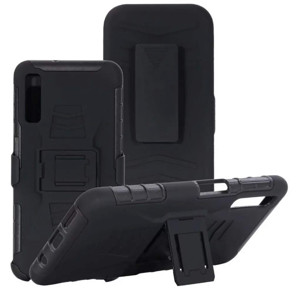 ShockProof Heavy Duty Armour Tough Stand Case With Belt Clip For Samsung Galaxy A7 2018/A750