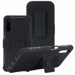 ShockProof Heavy Duty Armour Tough Stand Case With Belt Clip For Samsung Galaxy A7 2018/A750