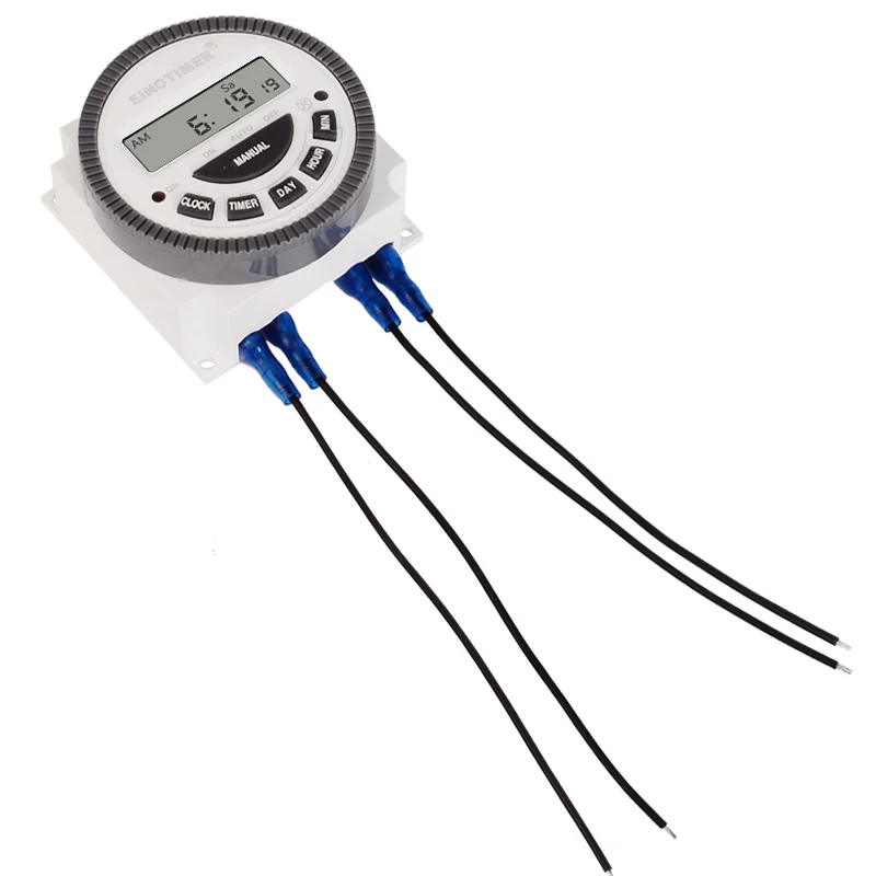 TM619 Aquarium Lighting Timer 7 Days Timer Switch with Waterproof Cover Interval Timer Replaceable Battery 220v Programmable